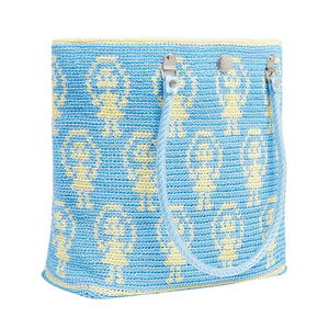 Blue Skipping Girl Carry All Tote Bag
